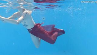 Finland’s best – Mimi Cica underwater nude swimming