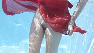 Finland’s best – Mimi Cica underwater nude swimming