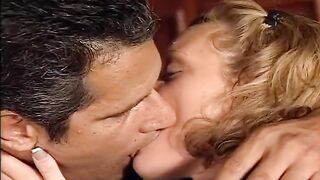 Slutty blonde penetrated her pussy by her lover's eager cock
