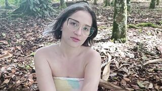 LOST GIRL GETS FUCKED IN THE FOREST IN EXCHANGE OF A RIDE HOME