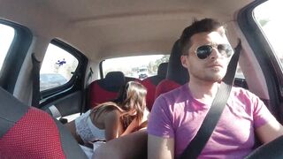 Having sex with pretty latina on the Uber (b. Nicols)