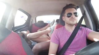 Having sex with pretty latina on the Uber (b. Nicols)