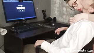 Distracting my man from his hard work