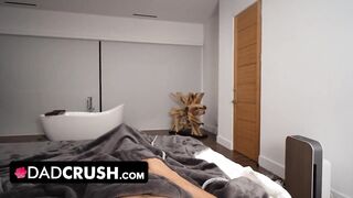 DadCrush - Big Assed Blonde Stepdaughter Indie Rose Enjoys Slobbering On Her Old Man's Cock