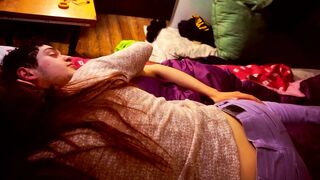 My stepsister comes to my room when our parents sleep