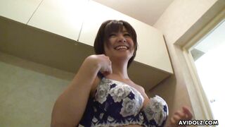 Japanese wife, Meguru Kosaka was naughty, uncensored