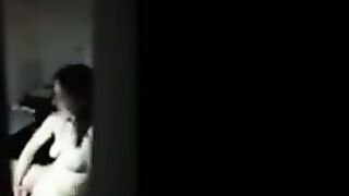 Girl caught masturbating at computer.mp4