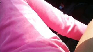 step mom in doggistile in my car