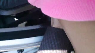 step mom in doggistile in my car