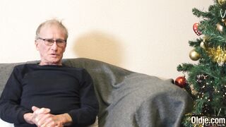 Nice Old man fucks tight teen pussy and cums