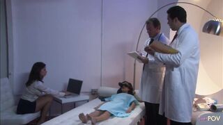 VR therapy for her unwilling lesbian desires is cured with a virtual simulation les sex session