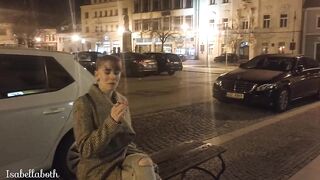 Redhead lady swallows for free