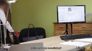 LOAN4K. Sweet thing Inga gives her body to loan agent for