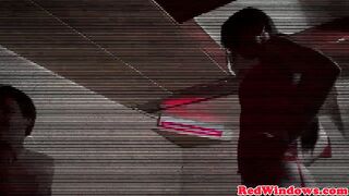 Fine Amsterdam hooker cumsprayed on camera