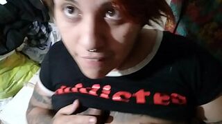 Nice bitch Argentina whore Sucking the ex's cock and giving him a Turkish POV. MORE IN THE LINK OF THE PROFILE!