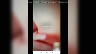Mobile video chatting... Hot girl