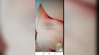 Mobile video chatting... Hot girl