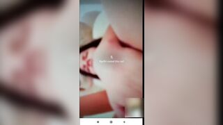 Mobile video chatting... Hot girl