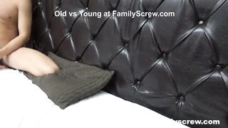 Fucked up Father and Son Pounding an Old Bitch