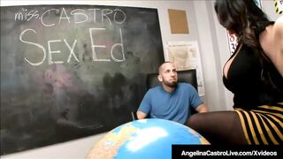Ms. Angelina Castro Has 3Some In Class With Tara Lynn Holmes