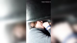 Sloppy GF sucks in car