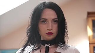 Boss Nick Punished new Dirty Secretary Darsi Devil! Nick's anal casting (0,001% pussy, rimming, slap) NRX110