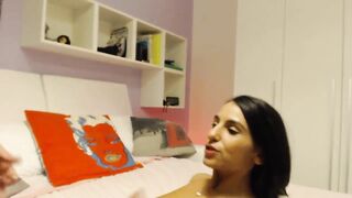 I can suck all his big white cock and take it all deep inside my ass