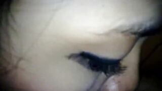 Indonesian 18yo Tika gorgeous gal swallows a load