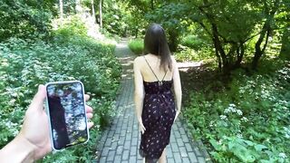 Walk In The Woods With Lush Ended With Cuming On Her Face And Hair