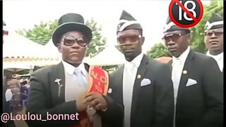 Black coffin meme best porn meme of white assholes fucking with blacks Loulou Bonnet and Taulee Wood in Legal Porno