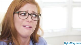 Something is stuck in her asshole - doc is on the way