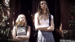 PlainTaboo.com - Two teen rivals suck n fuck the teacher