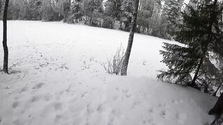 Beauty in the mid of the snow storm