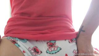 I woke up my stepfather and his cock got really hard! He squeezed my tits and gave me a deep creampie!!