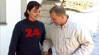 Student fucks outdoors in freezing temperatures with her teacher