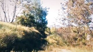 I show my boobs again in nature