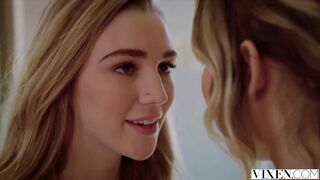 VIXEN Kendra Sunderland and Blair Williams Share a Cock