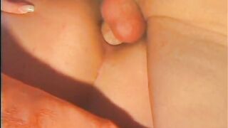 Blond slut in lingerie gets her ass pounded