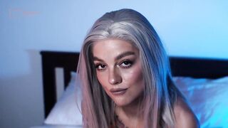Super hot blonde gives blowjob after striptease by OwlCrystal