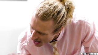 Small tits principal caught masturbating