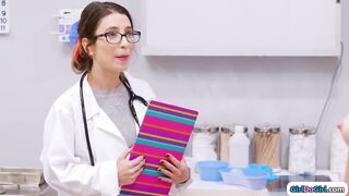 Stepmom and stepteen seduce their doctor
