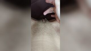 POV masturbation of a super wet teen pussy