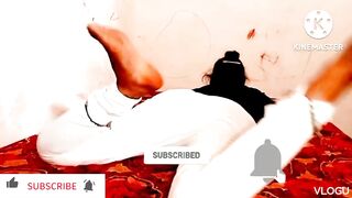 Indian sister yoga class and brother watch and make him Film