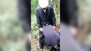 Mature Amateur Asian Couple Outdoor Sex