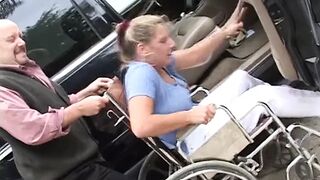Lusty nympho gets her tight pussy licked then slammed