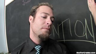 Bad Girl Gets Dick In Detention!