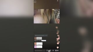 Girl shows big boobs on periscope