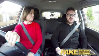 Fake Driving School Jealous learner with great tits wants hard fucking