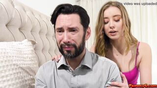 Horny teen Haley Reed seducing her stepdad with her hot young body