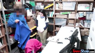Busty teen thief got caught and fucked by LP officer